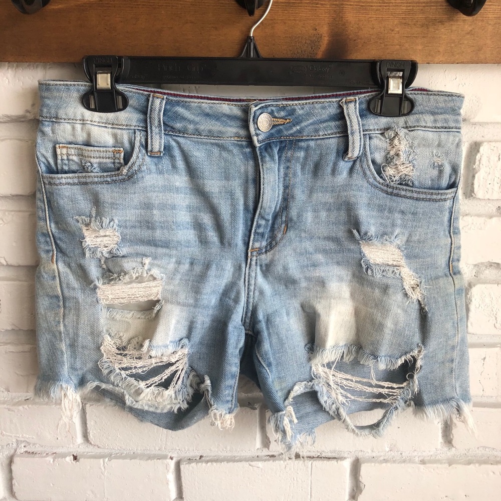 Cello Distressed Denim Shorts